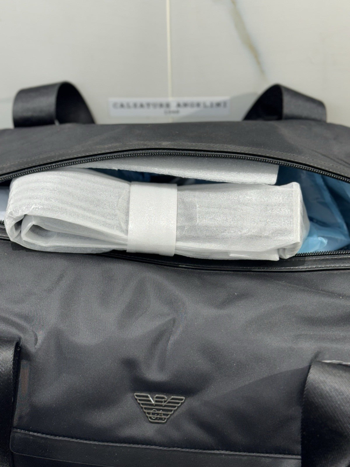 Borsone Viaggio Emporio Armani Black Beauty One Casual Travel Bag Armani Nero