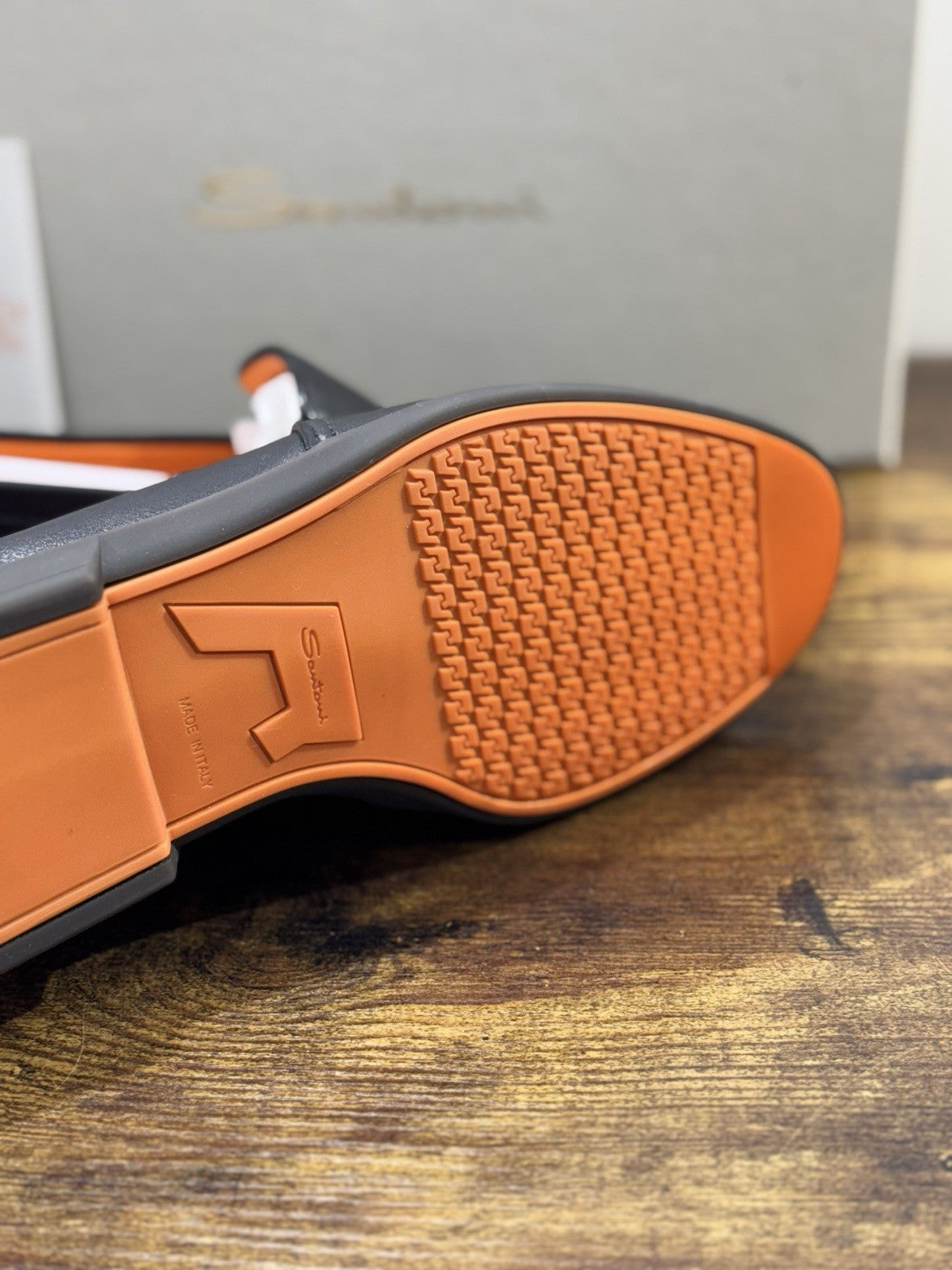 Santoni Mocassino Pelle Nero Luxury Santoni Scarpe Uomo 42