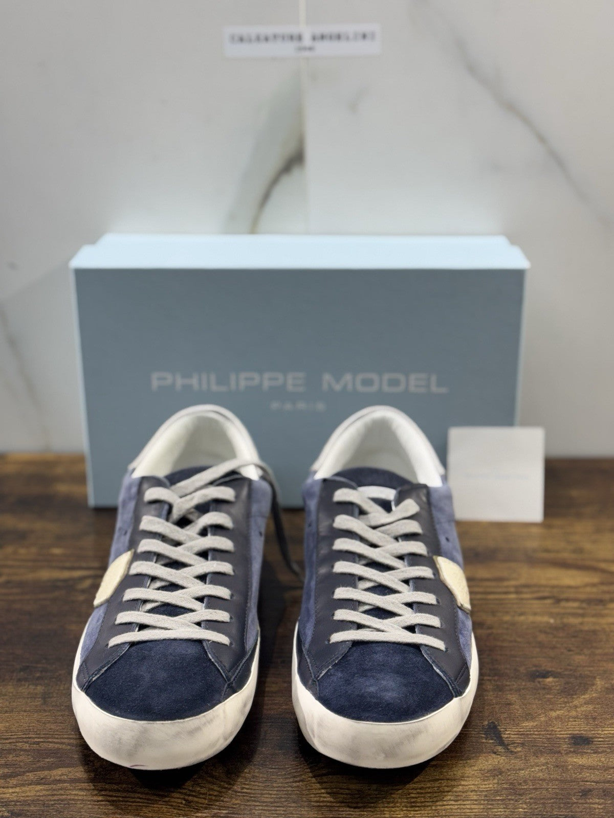 Philippe Model  Paris L u Pelle Blu Sand    Casual Uomo 45