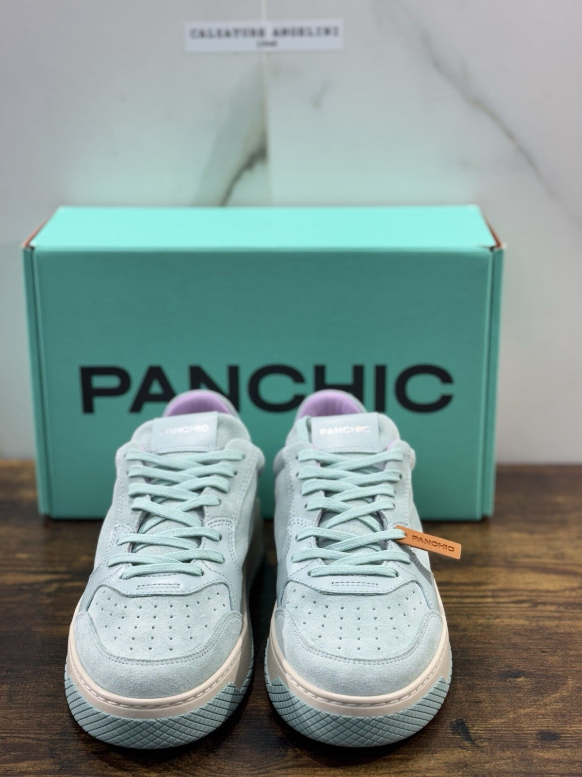 Panchic Lace Up Sneaker  Donna  Suede Aqua Causal Shoes   Panchic 41