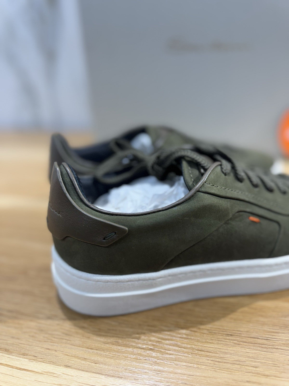Santoni Sneaker Pelle Nabuk Verdone Icon Santoni Scarpa Uomo 40.5