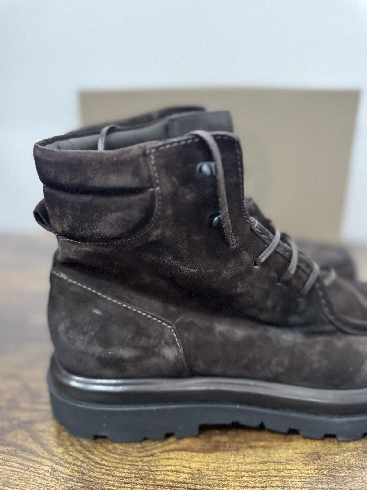 Pawelk’s Polacchino  Suede Marrone Mountain Boot    Casual Boot Uomo 43