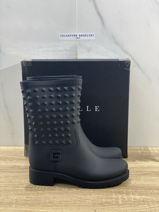 Gaelle stivale Hunter ecopelle logo nero casual boot gaelle 40