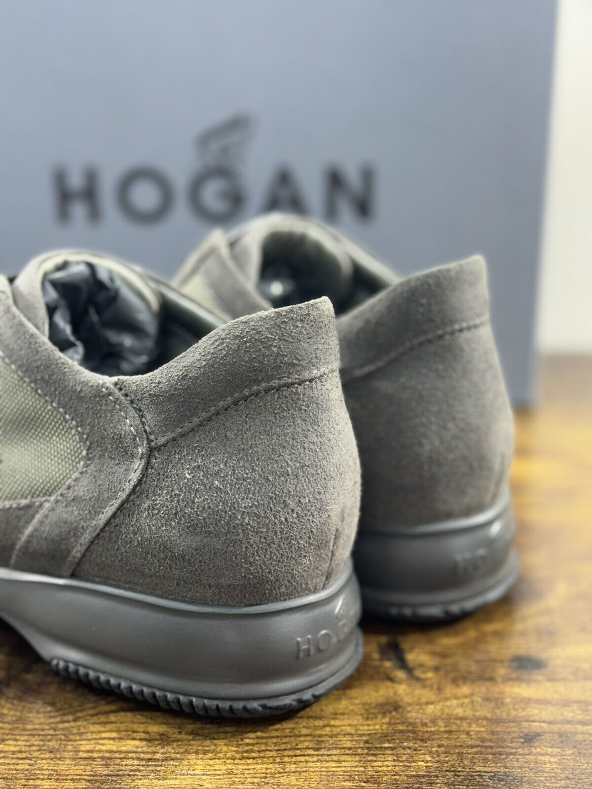 Hogan Interactive uomo suede Grey  luxury casual hogan shoes 42