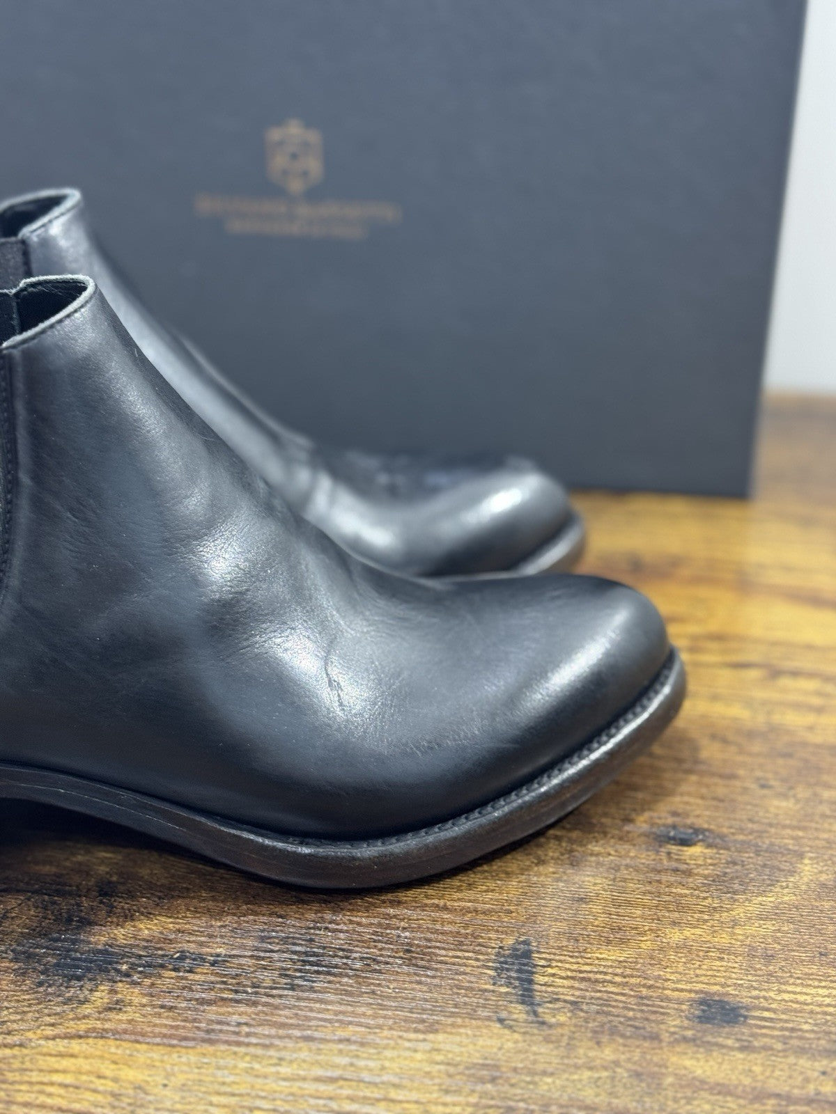 Silvano Sassetti Chelsea Boot Pelle Nero Luxury Handmade Donna 40