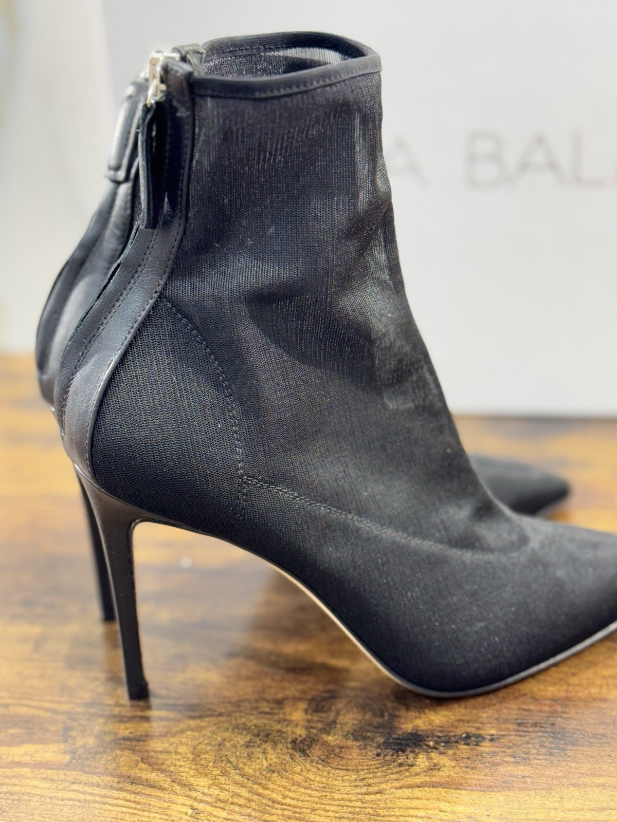 Lella Baldi Stivaletto LT074 Rete Nero  Luxury Woman Boot Made In Italy 40
