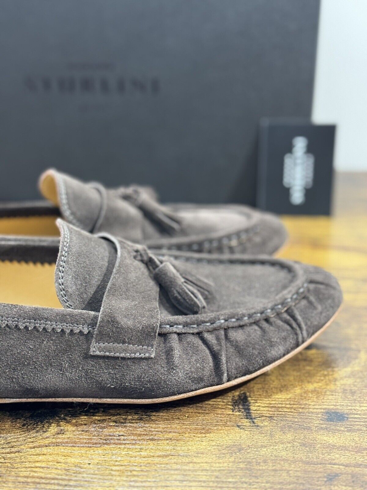 Sturlini Firenze Mocassino  Uomo Suede  Marrone Luxury Craftmanship Men 40