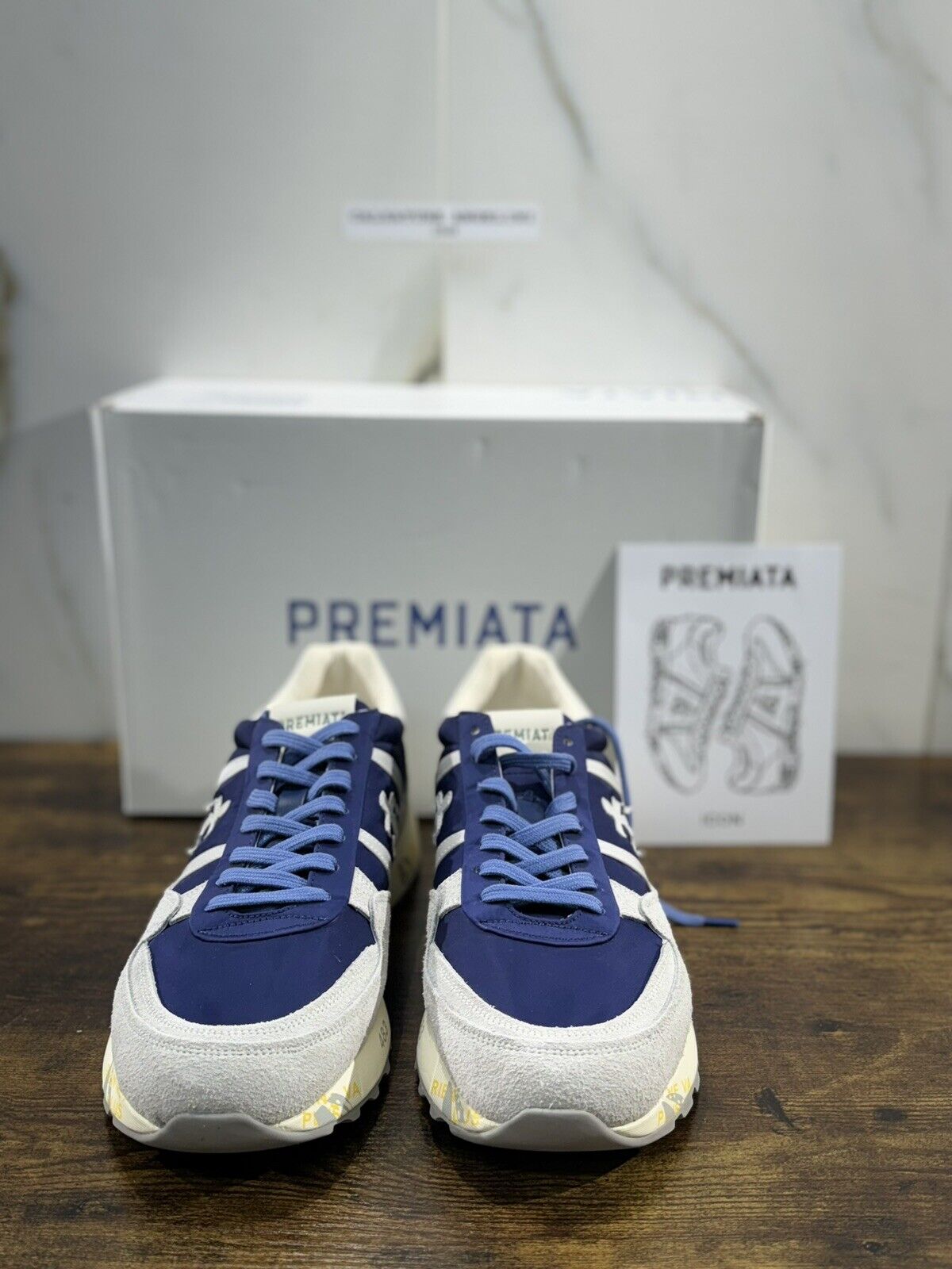 Premiata Landeck     Sneaker Uomo Pelle Blu   Casual Sneaker Premiata Uomo 45