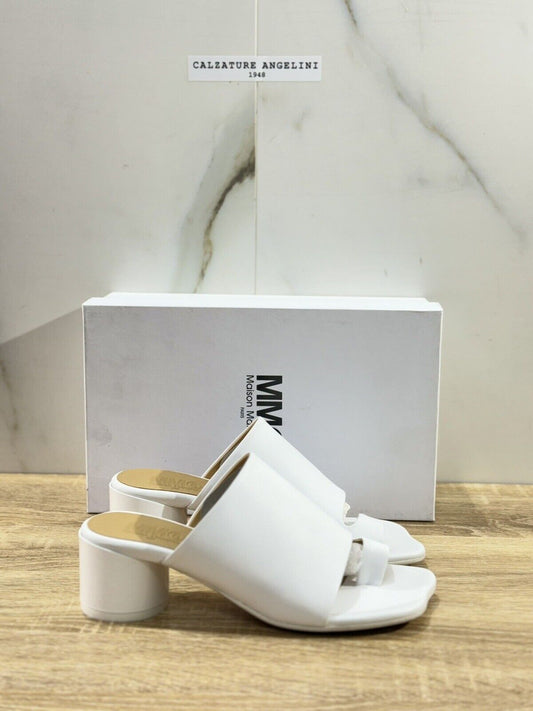 MM6 Maison Margiela Paris Sandalo Tabi Donna Luxury Woman Sandal Bianco 39