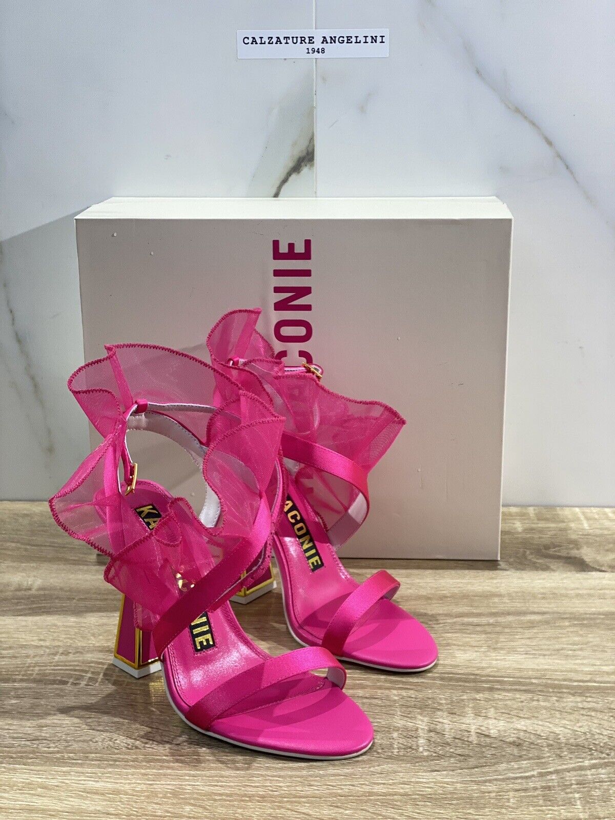 Kat Maconie Sandalo donna Main Amba  Raso Fuxia luxury kat maconie shoes 37