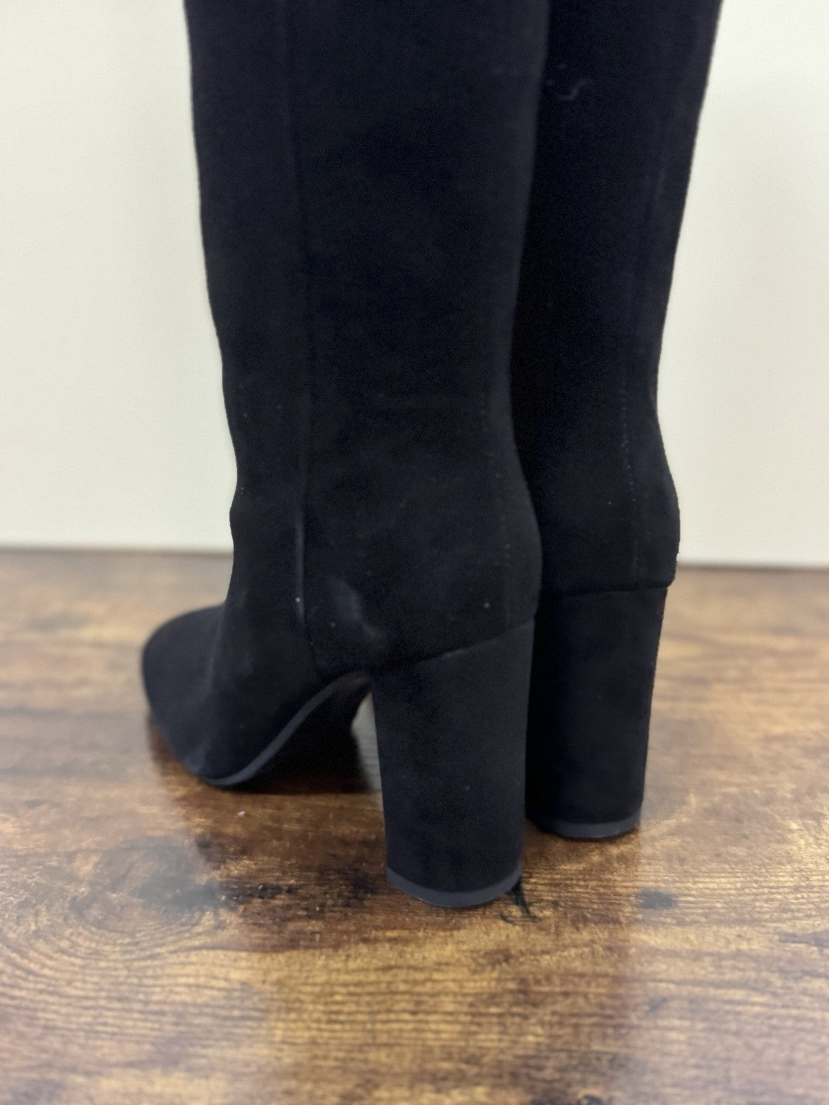 Roberto Serpentini  Stivale Suede Nero Con Tacco Casual Donna 38