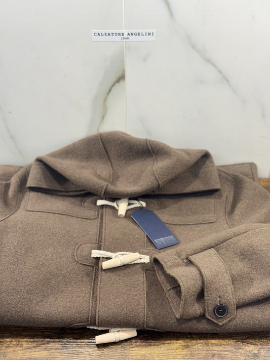 Harris Wharf London Montgomery Duffle Coat Marrone Icon Coat Taglia 50