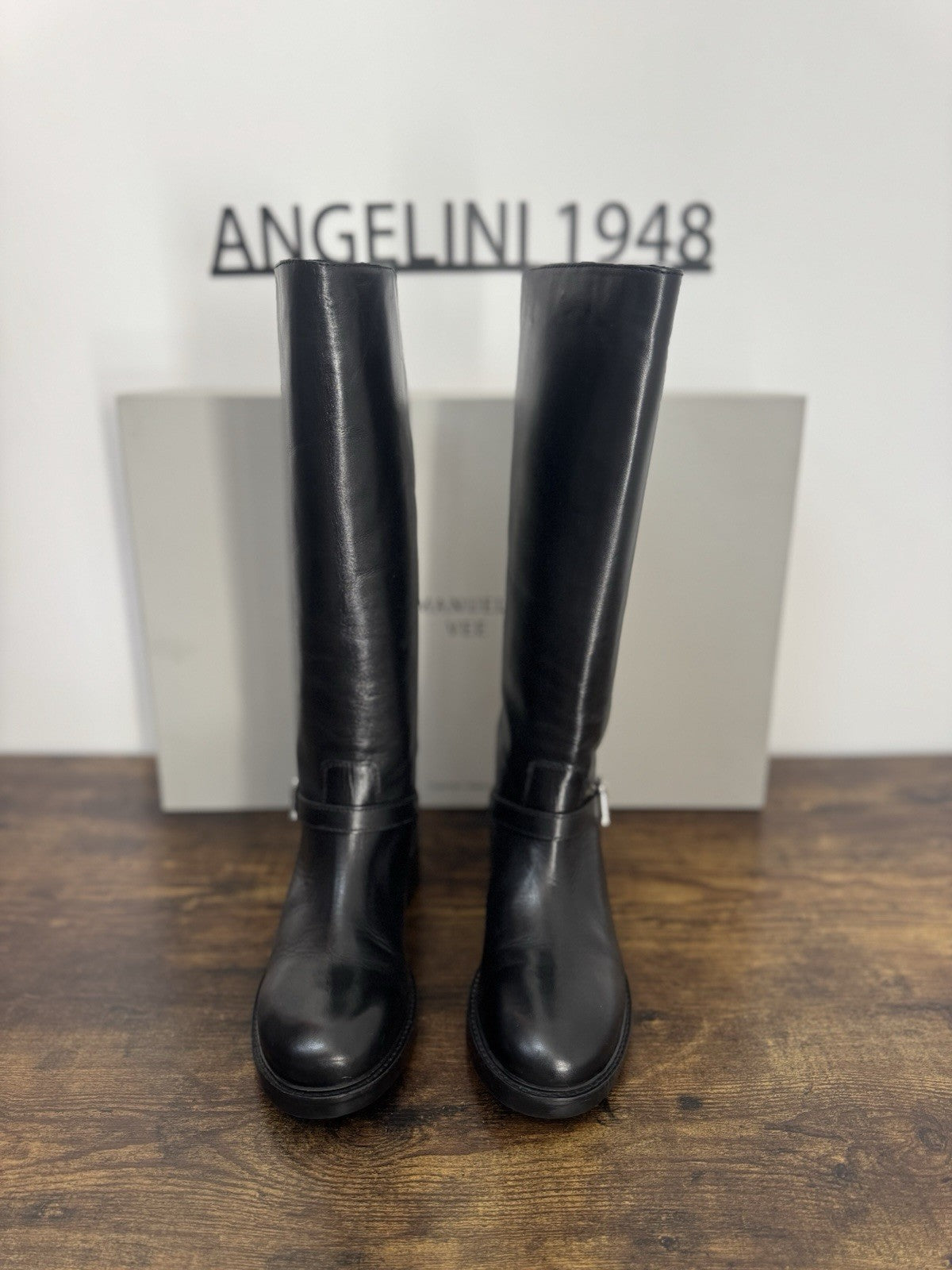 Emanuelle Vee Stivale Pelle Nero Casual Boot Donna 41