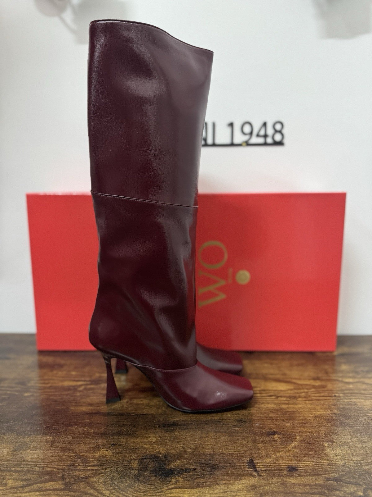 WO MILANO STIVALE Pelle Bordo’  CASUAL BOOT DONNA 40