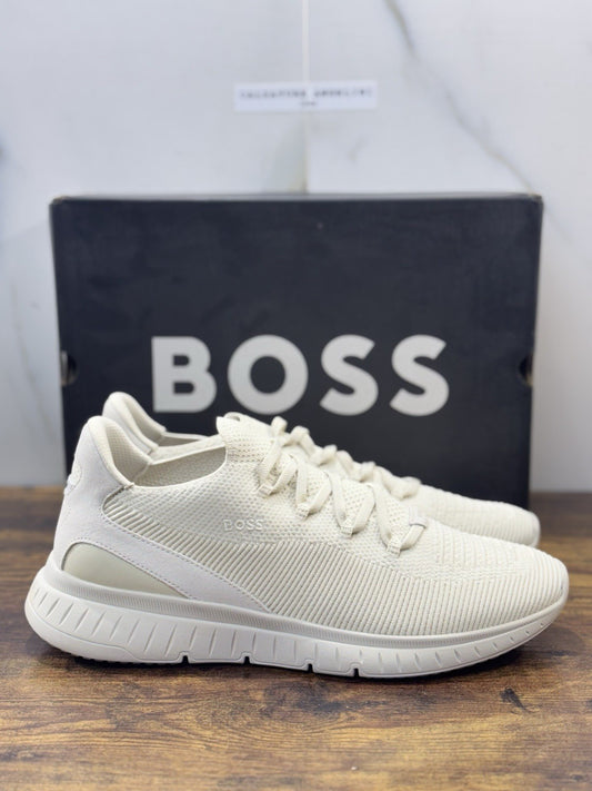 Boss Sneaker Knit Bianca  Casual Scarpa Uomo Boss 45
