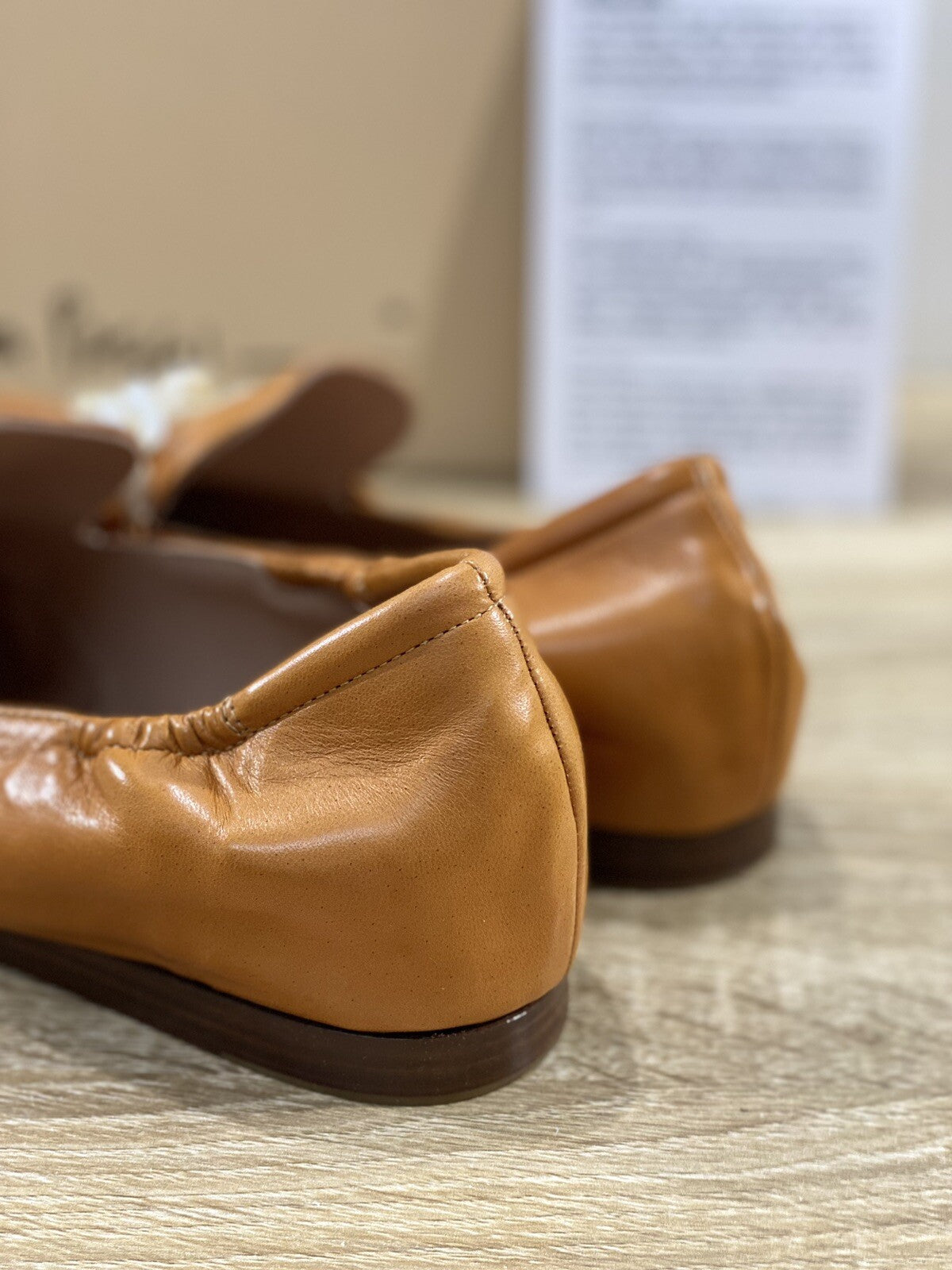 Lorena Paggi Mocassino Donna In Pelle Camel Made In Italy 37.5