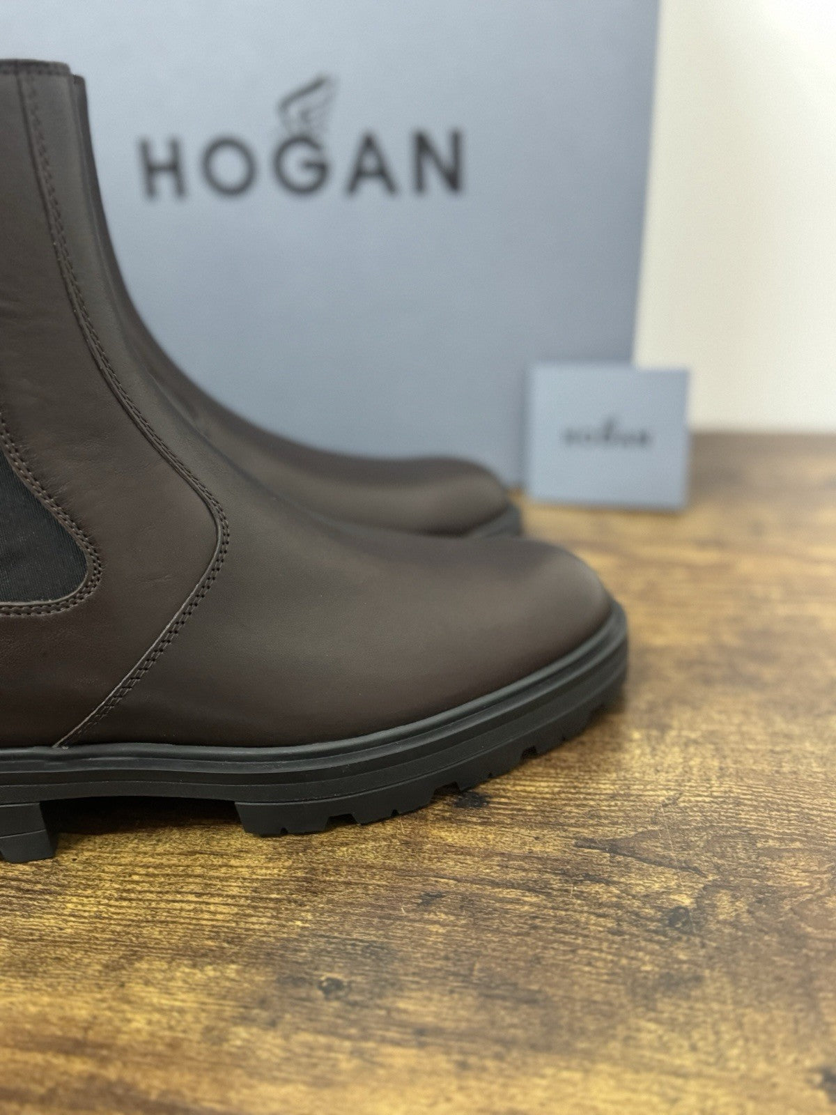 Hogan H673 Chelsea Boot Uomo Pelle Testa Moro Extra Light  Casual Boot Uomo 40