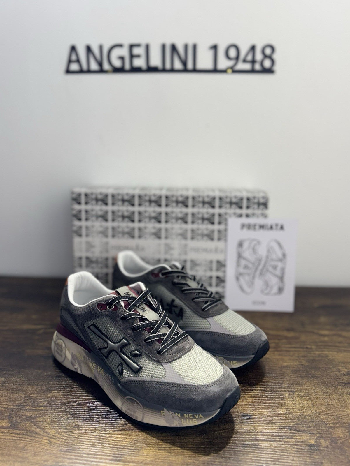 Premiata Moerun   Sneaker Suede Grey  Casual Premiata Uomo 41