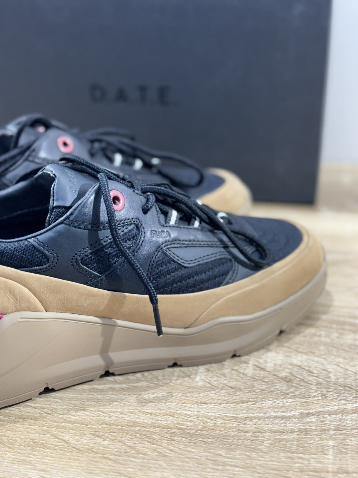 D.A.T.E Fuga Method  Nero Beige    Uomo  sneaker Pelle    Casual Shoes 44
