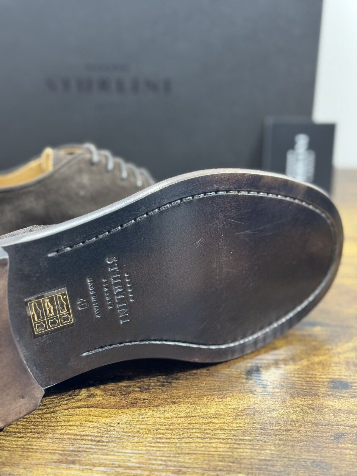 Sturlini Firenze Derby   Uomo Pelle Suede Tdm  Luxury Craftmanship Men 40