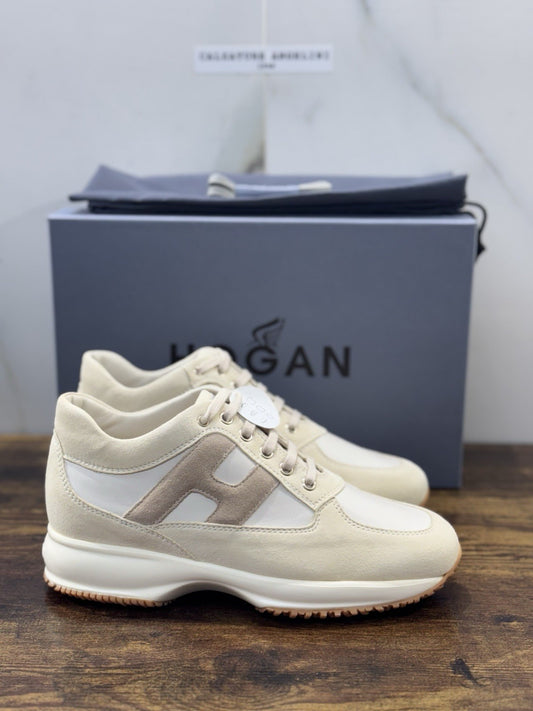 Hogan Interactive Pelle Bianca Suede     Casual Hogan Donna 35