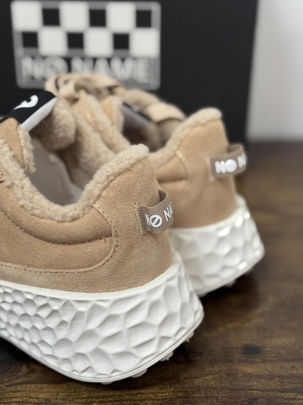 No Name Sneaker Suede Beige Casual Donna 38