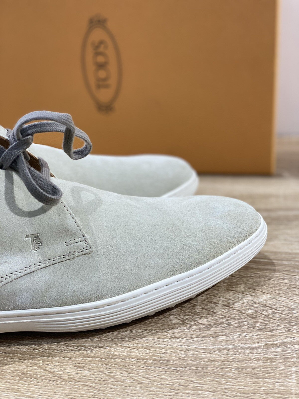 Tod’s scarpa uomo polacco peter in suede roccia luxury tod’s 45.5