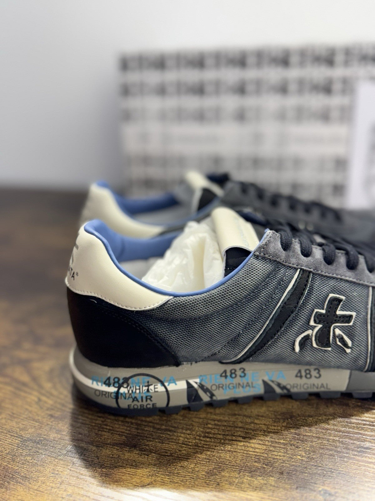 Premiata Lucy Sneaker Suede Avio Casual Premiata Uomo 44