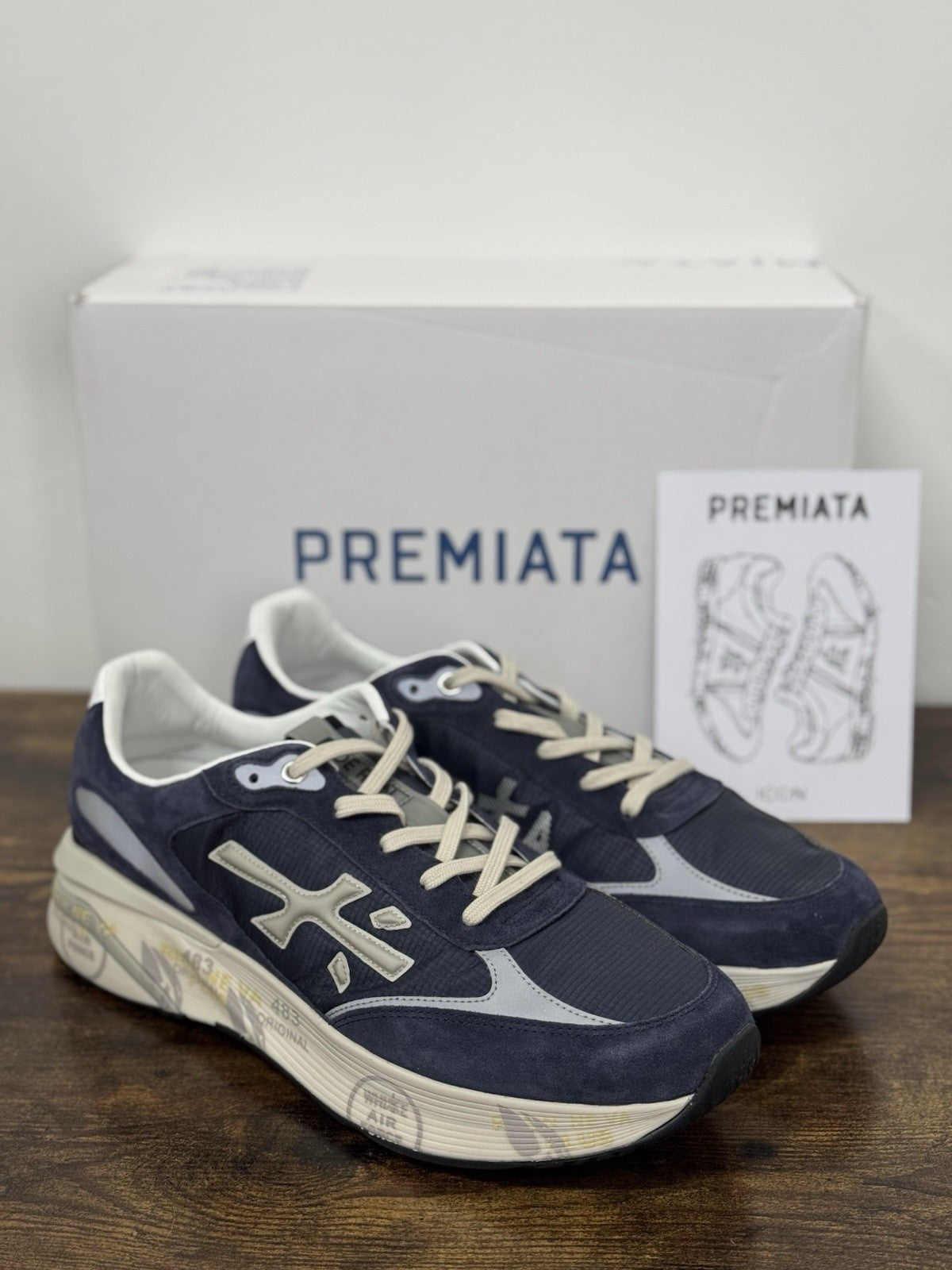 Premiata Moerun Sneaker Suede Blu Casual Premiata Uomo 45