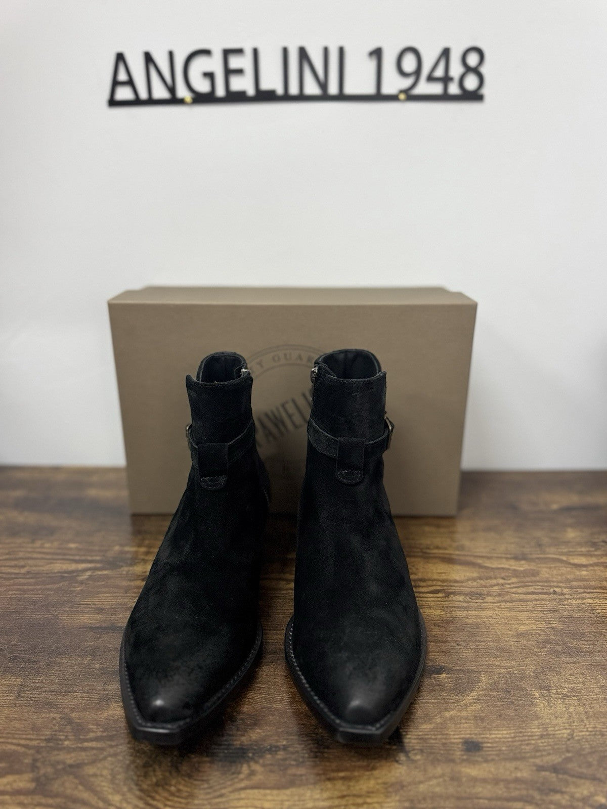 Pawelk’s Texano Suede Nero Casual Boot Uomo 42