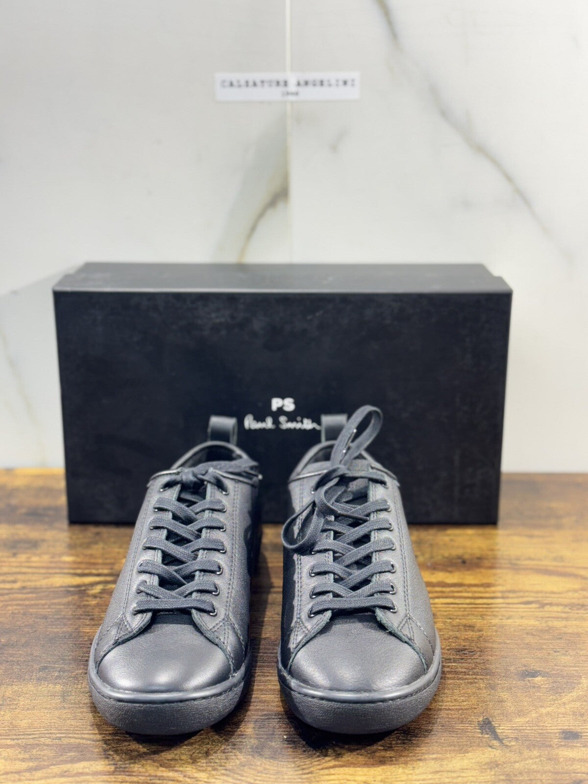 Paul Smith Sneaker Uomo Miyata Pelle Nera Casual Luxury Men Shoe 40