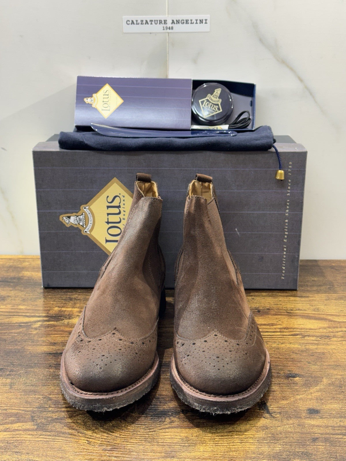 Lotus Of England Chelsea Boot  MarroneLuxury Goodyear Handmade Scarpa Donna 42