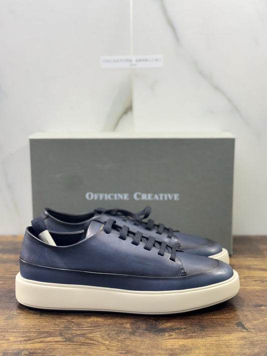 Officine Creative Sneaker Pelle Blu Marine Luxury Scarpa Uomo 46