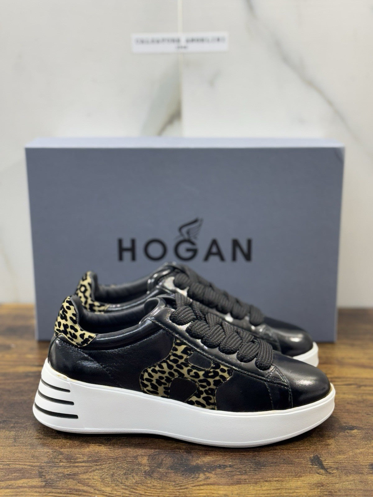 Hogan Rebel H564 Sneaker Pelle Nera  Casual Hogan Donna 36