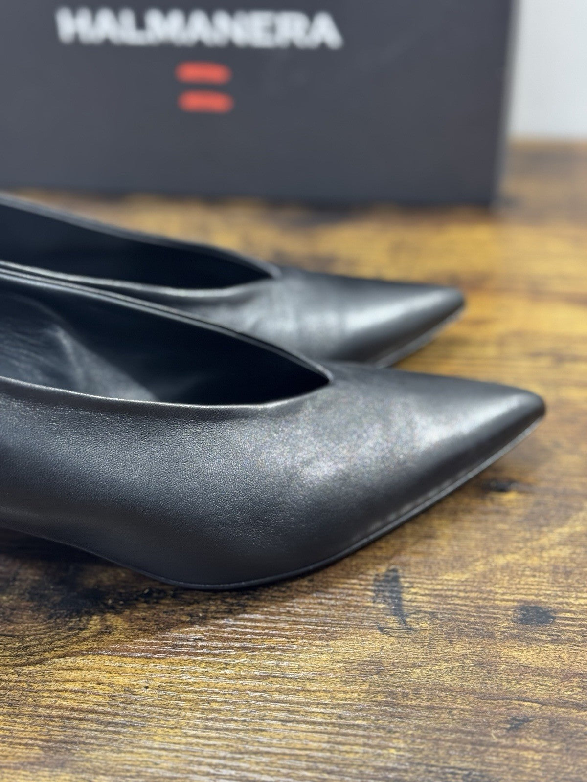 HALMANERA Décolleté  Pelle Nero  Luxury Made In Italy Donna 41