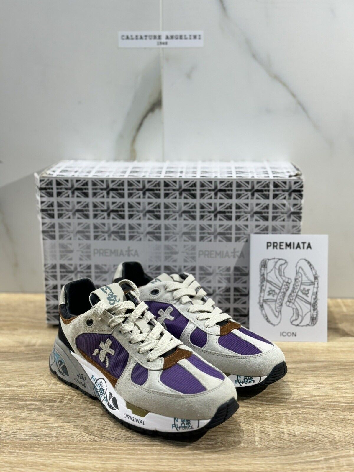 Premiata Mase Sneaker Donna Grey Purple  Casual Sneaker Woman Premiata 36