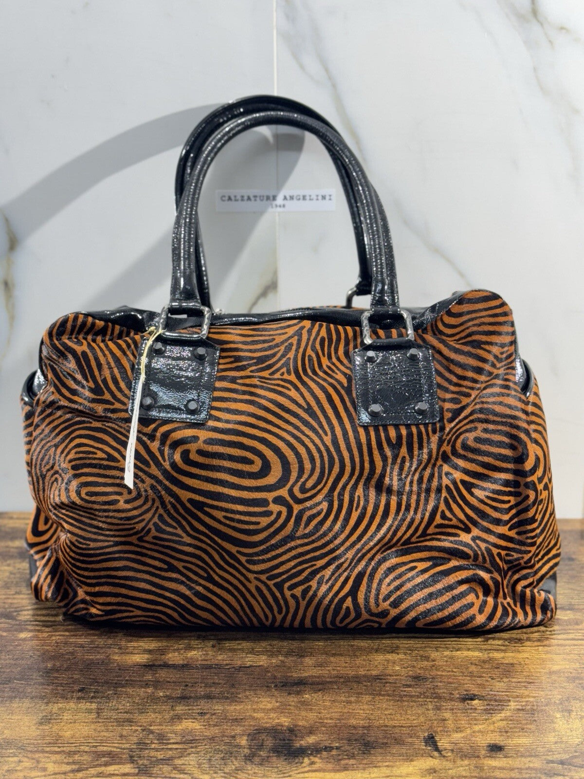 Bruno Amaranti Borsa Maxi Donna In Vero Pony  Luxury Craftmanship Bag  Tracolla