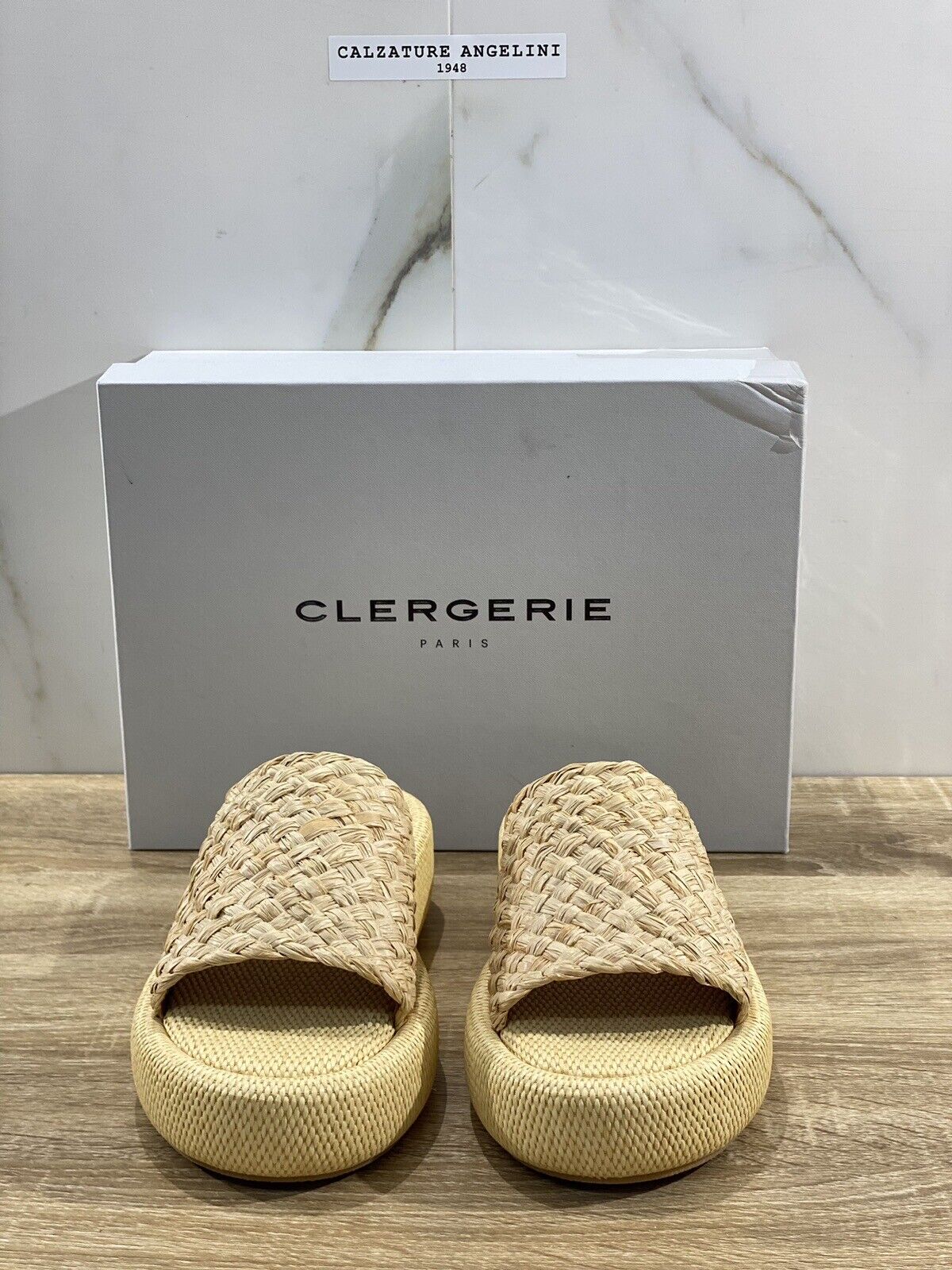 Clergerie Sandalo Donna Ajoe  Raffia Naturale Luxury Clergerie Loafer 39.5