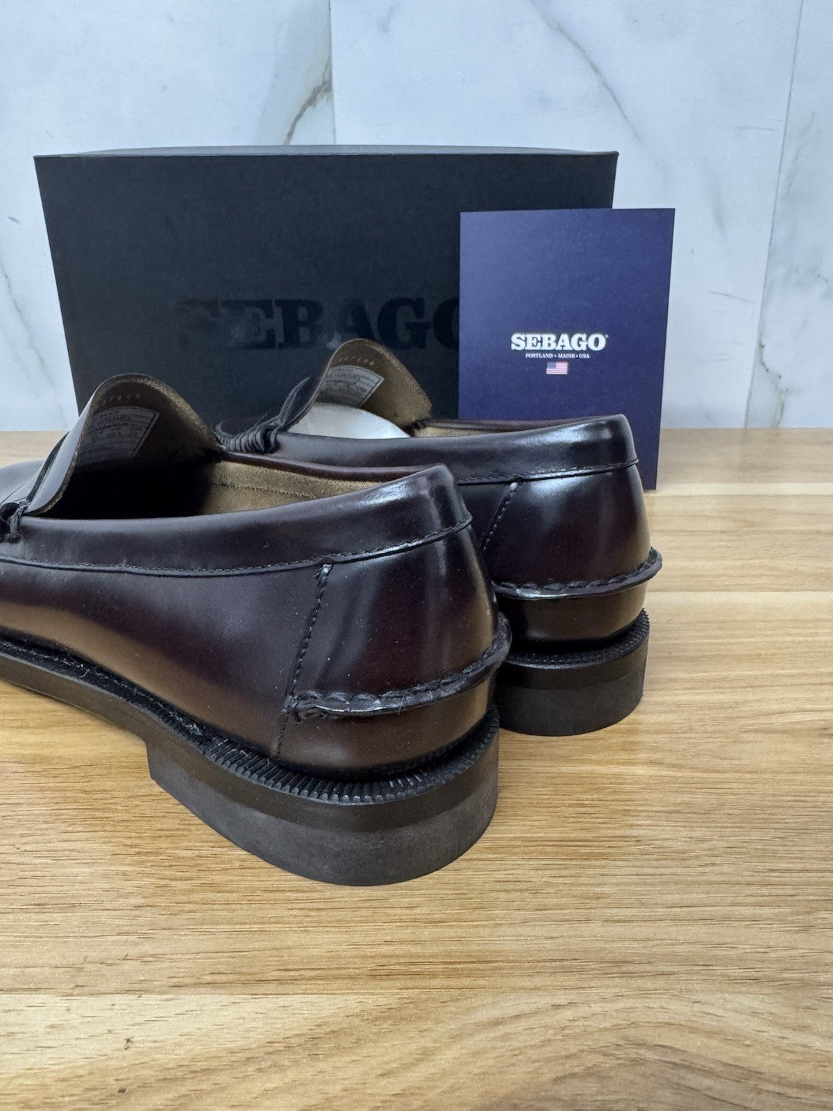 Sebago Classic Dan Pelle Brown Burgundy  Casual Sebago Uomo 45