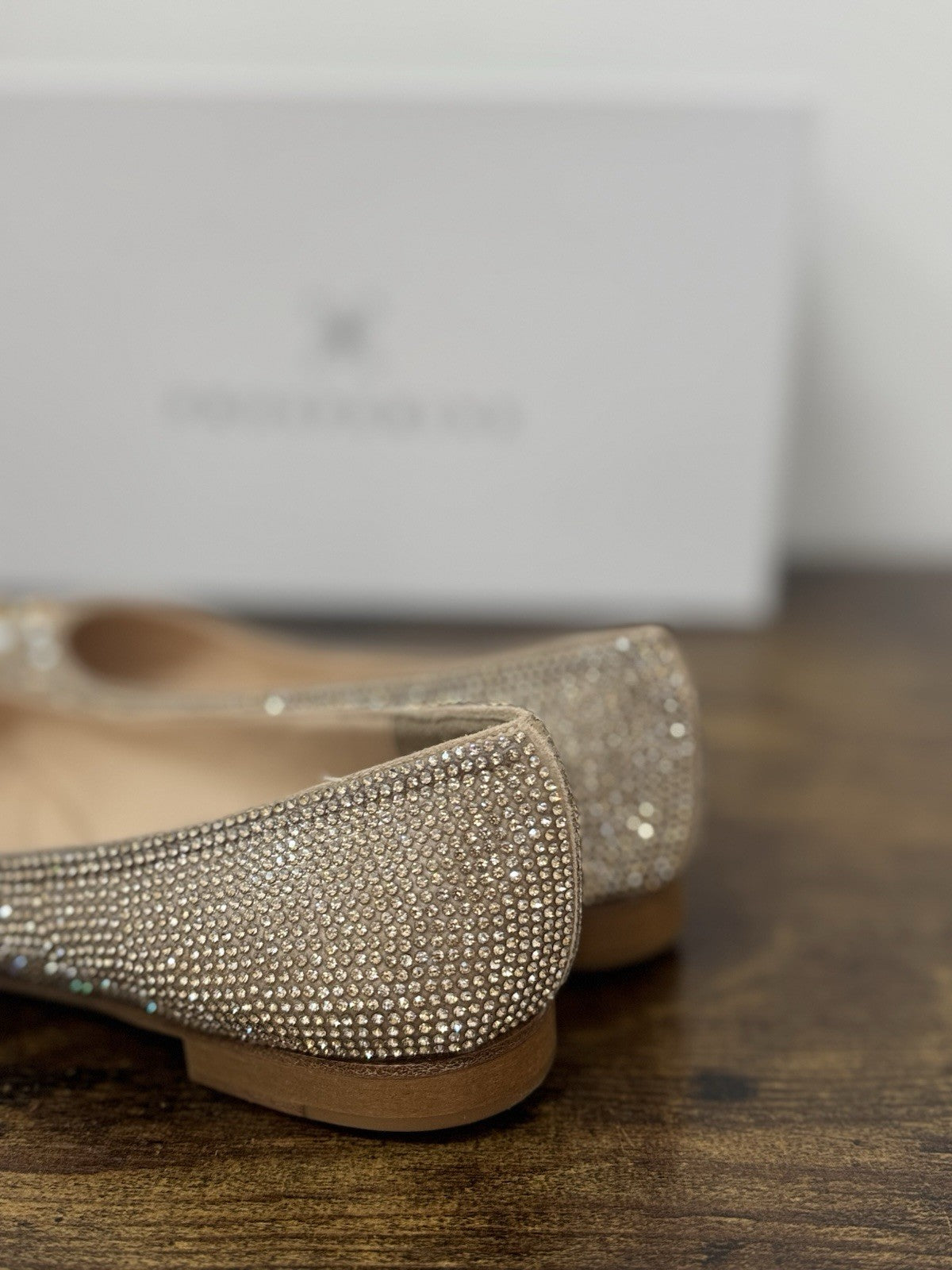 Prosperine Ballerina Crystal Platino Casual Scarpa Donna 38