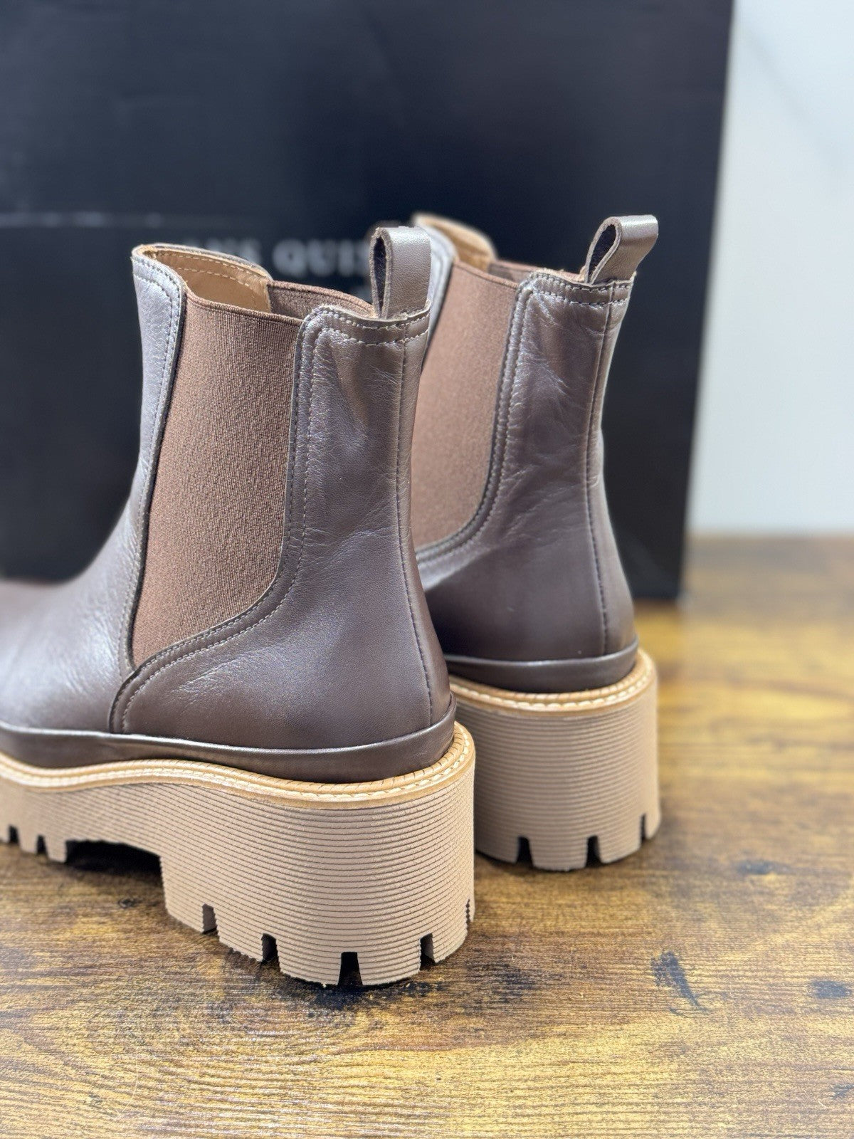 Pons Quintana Stivaletto Donna Carm B Pelle Marrone      Zeppa  Luxury Boot 37