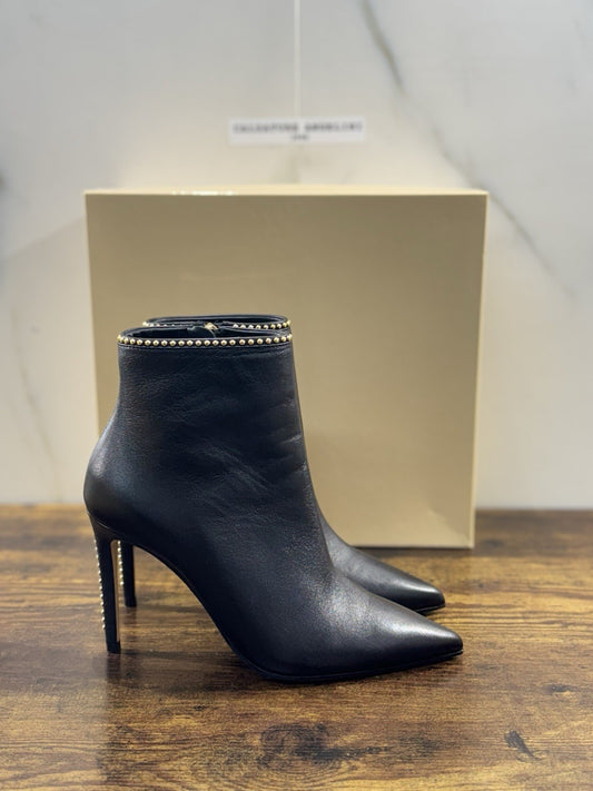Ninalilou Stivaletto Donna Pelle Nero Con Tacco Luxury Boot 37