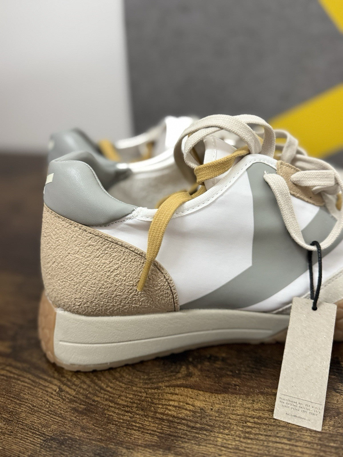 Kee Hoo Sneaker Beige White Casual Scarpa Uomo 43