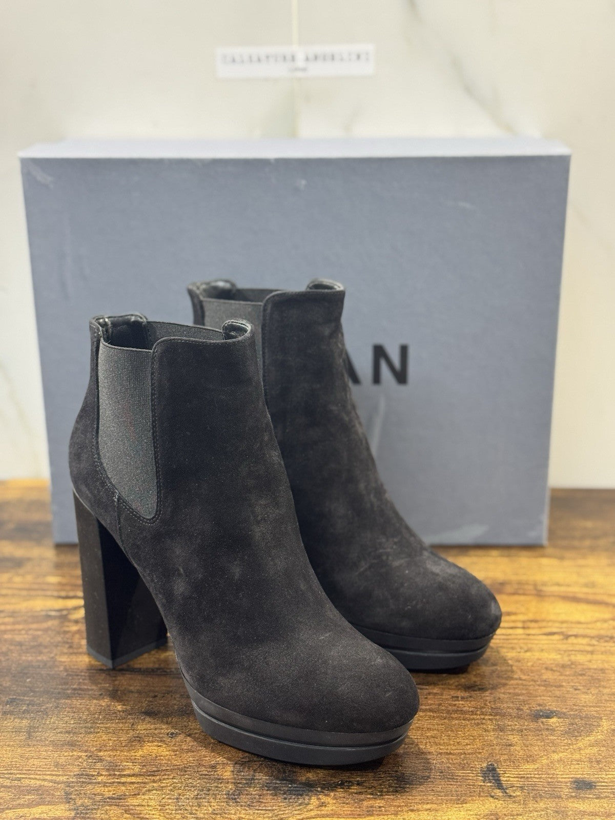 Hogan Interactive Stivaletto  Suede Nero  Con Tacco Casual Hogan Donna 40