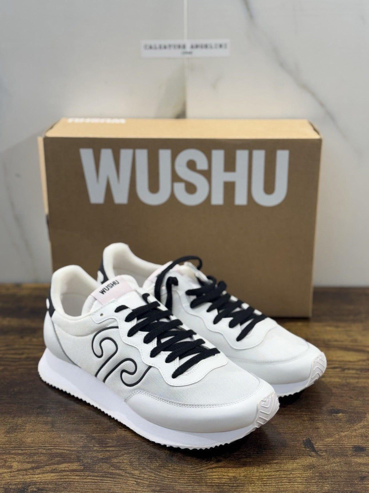 Wushu Ruyi Sneaker Uomo Casual Tiantan Sport Extra Light Bianca 43