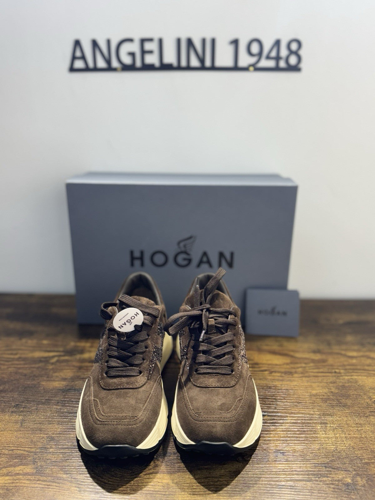 Hogan H669 Suede Marrone Memory Foam Casual Hogan Donna 37.5