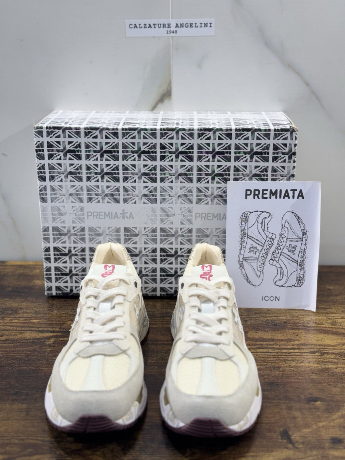 Premiata Mase Sneaker Pelle Beige  Casual Premiata Scarpa Donna 41