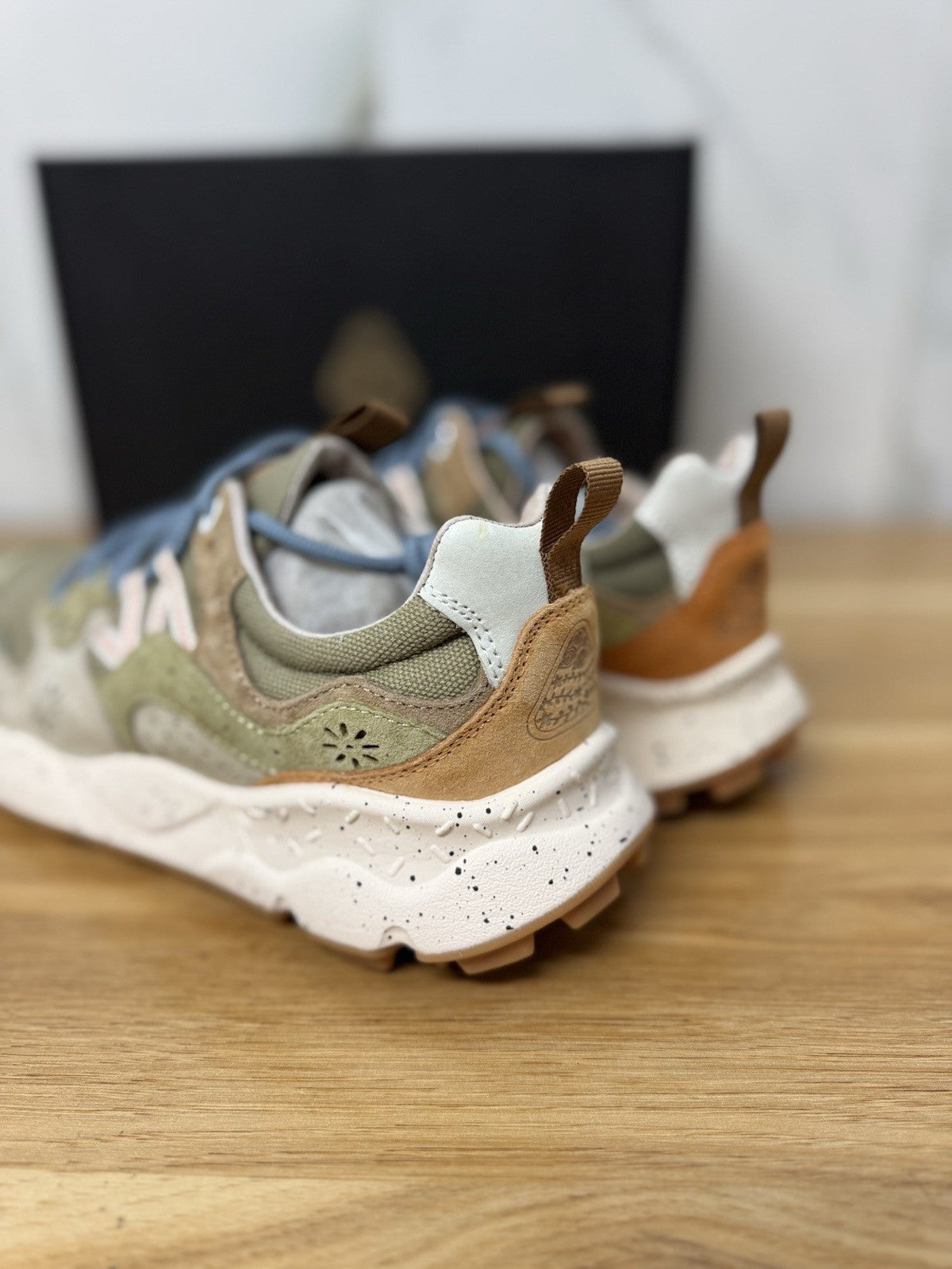 Flower Mountain Yamano 3 Taupe Green Light Casual Sneaker Uomo 42
