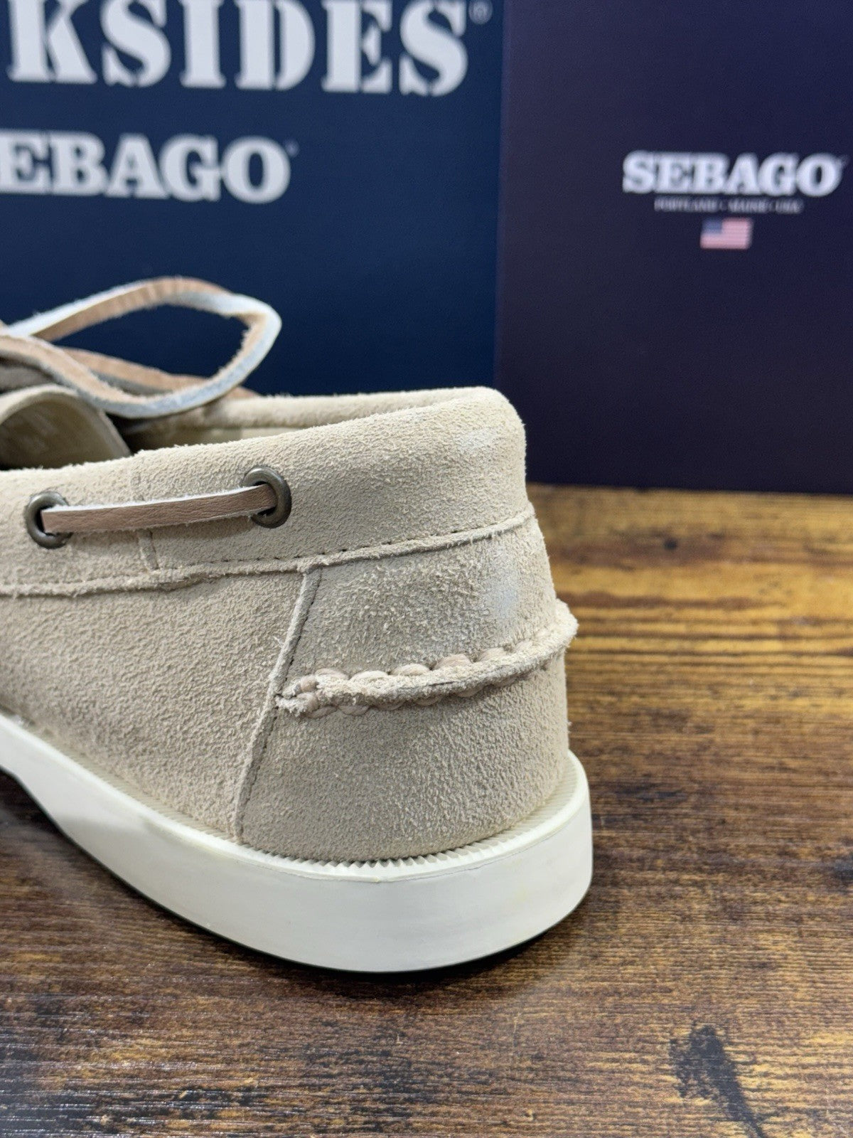 Sebago Portland Flash Out Barca   Icon Sebago Suede Beige Icon Uomo 42