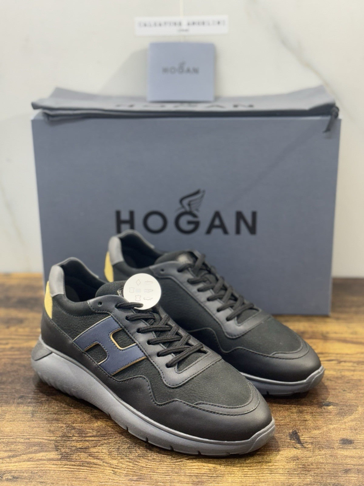 Hogan Interactive 3 Pelle Nero  Casual Hogan Uomo 42